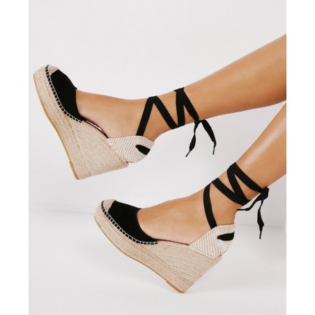 Black espadrilles women's Macarena Alba 50
