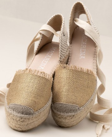 Espadrilles with bow closing Macarena Saura