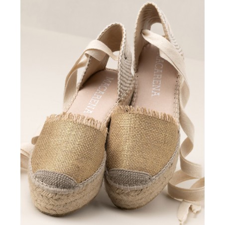 Espadrilles with bow closing Macarena Saura