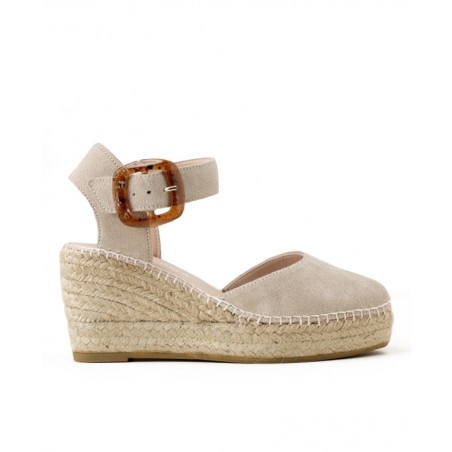 Macarena Yune 26 tortoiseshell espadrilles with buckle