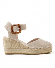 Macarena Yune 26 tortoiseshell espadrilles with buckle