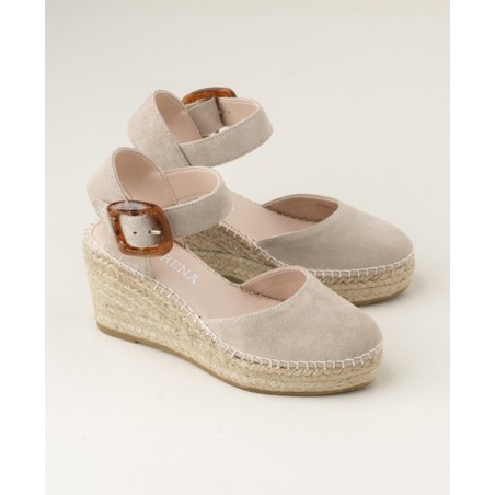 Macarena Yune 26 tortoiseshell espadrilles with buckle
