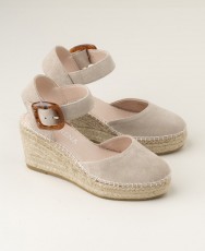 Macarena Yune 26 tortoiseshell espadrilles with buckle