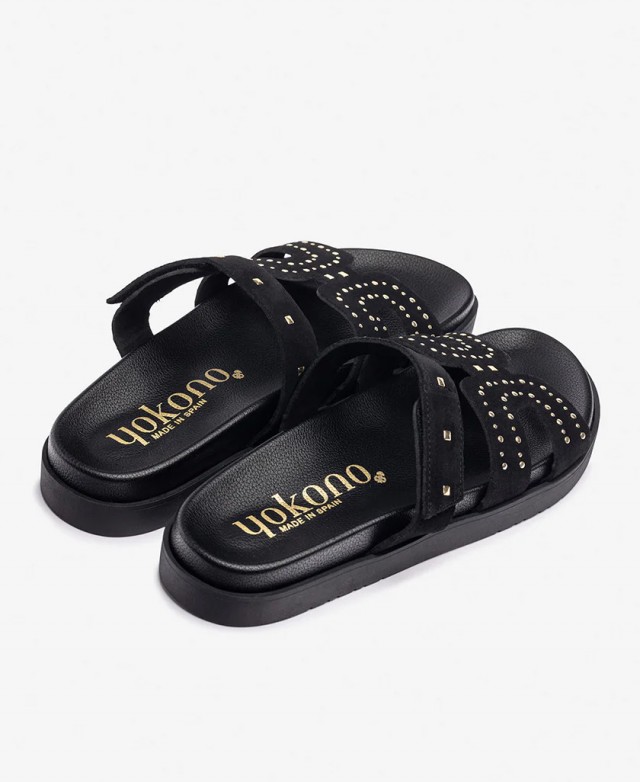 Sandalias con tachuelas Yokono Morena 128-01