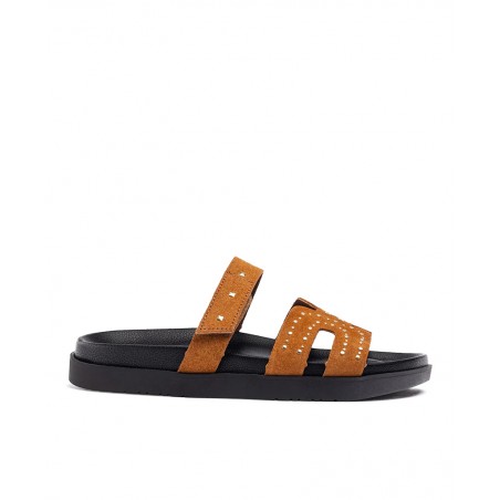 Sandalias de piel planas Yokono Morena 128-02
