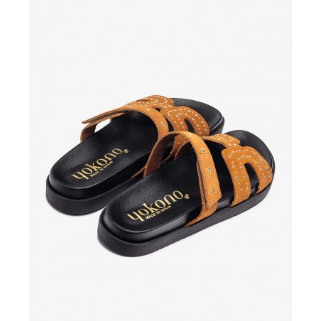 Yokono Morena 128-02 flat leather sandals