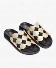 Sandalias planas troqueladas Yokono Morena 256-02