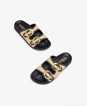 Sandalias de rafia Yokono Morena 304-01