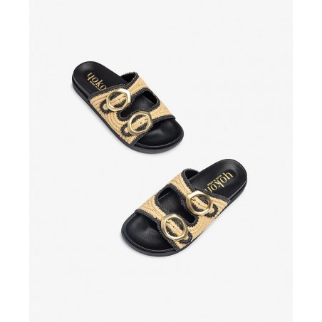 Sandalias de rafia Yokono Morena 304-01