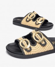 Sandalias de rafia Yokono Morena 304-01