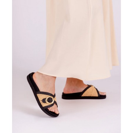 Sandalias de cierre de pala Yokono Morena 305-01