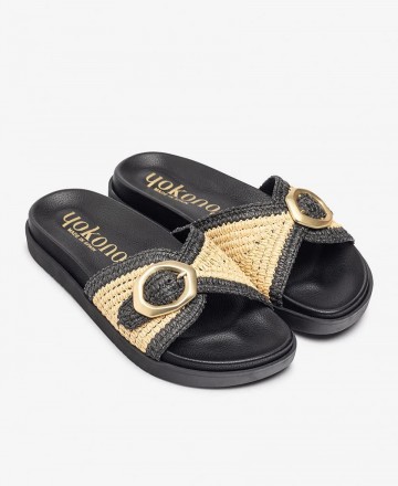 Sandalias de cierre de pala Yokono Morena 305-01