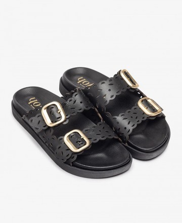 Sandalias con troquelado Yokono Morena 306-02