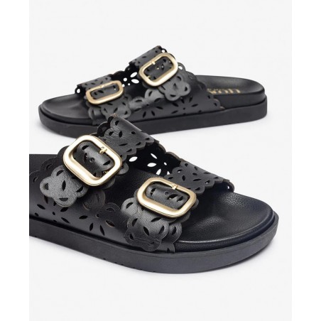 Sandalias con troquelado Yokono Morena 306-02