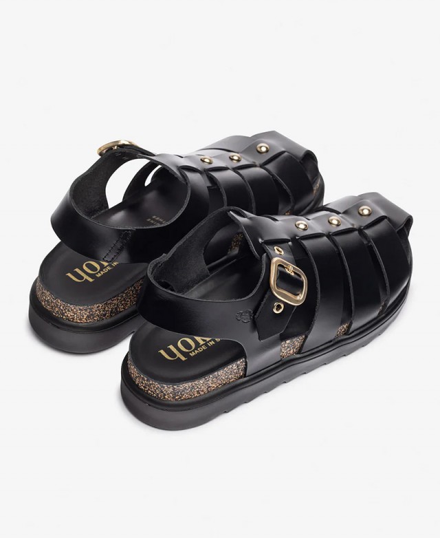 Yokono Tunez 251-01 leather crabbing sandals