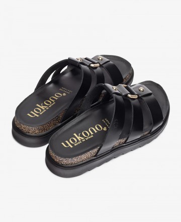 Sandalias de tiras con detalles Yokono Tunez 256-01