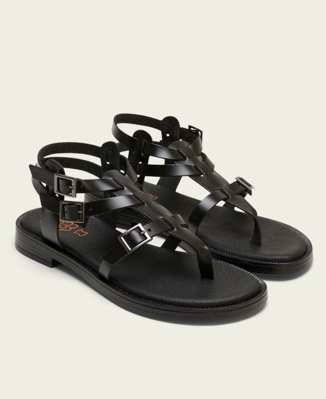 Black strappy sandals Porronet Miley 3129-001