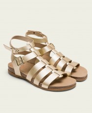 Gold strappy sandals Porronet Silvia 3135-091