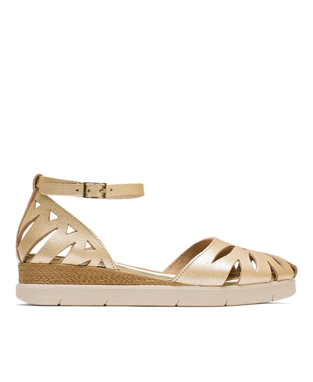 Porronet Carlota 3151 Gold Wedge Sandals Porronet Carlota 3151 Gold Wedge Sandals