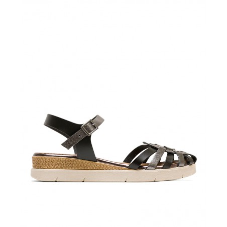 Porronet Clotilde 3152 Lead-Colored Sandals