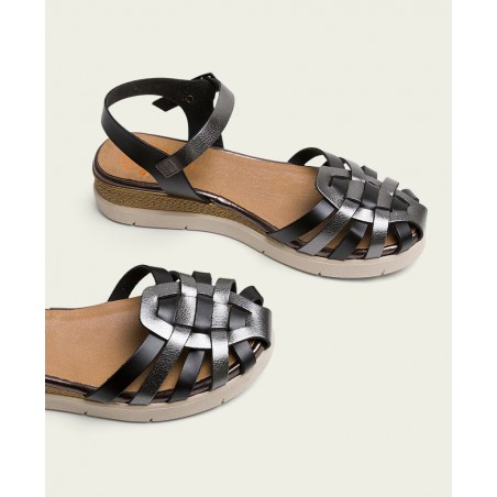 Porronet Clotilde 3152 Lead-Colored Sandals