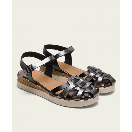 Porronet Clotilde 3152 Lead-Colored Sandals