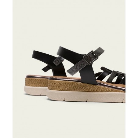 Porronet Clotilde 3152 Lead-Colored Sandals