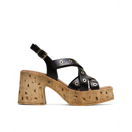 Porronet Zoe 3179 001 Black Heeled Sandals