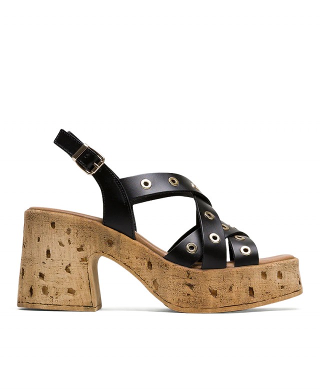 Porronet Zoe 3179 001 Black Heeled Sandals Porronet Zoe 3179 001 Black Heeled Sandals