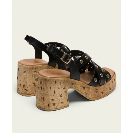 Porronet Zoe 3179 001 Black Heeled Sandals