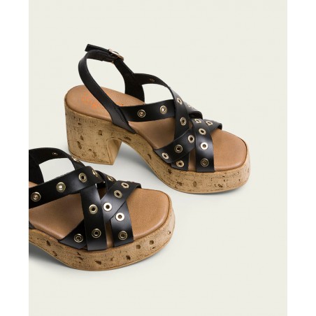 Porronet Zoe 3179 001 Black Heeled Sandals