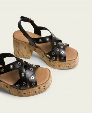 Porronet Zoe 3179 001 Black Heeled Sandals Porronet Zoe 3179 001 Black Heeled Sandals