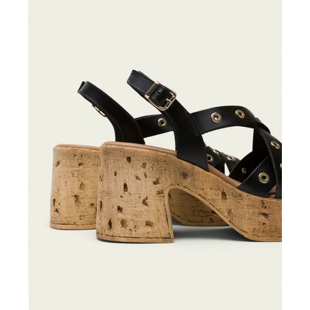 Porronet Zoe 3179 001 Black Heeled Sandals