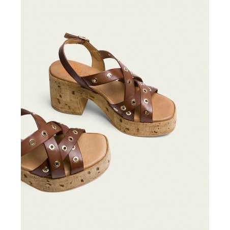 Zapato de tacón marrón Porronet Zoe 3179 0018