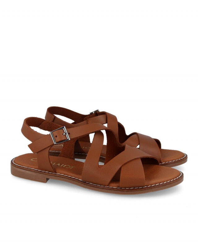 Catchalot 5572 flat leather sandals