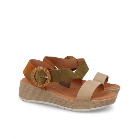 Marila Rosea multicolor women's wedge sandal