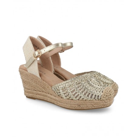 Metallic wedge espadrilles D'angela DRL28239