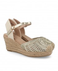 Metallic wedge espadrilles D'angela DRL28239