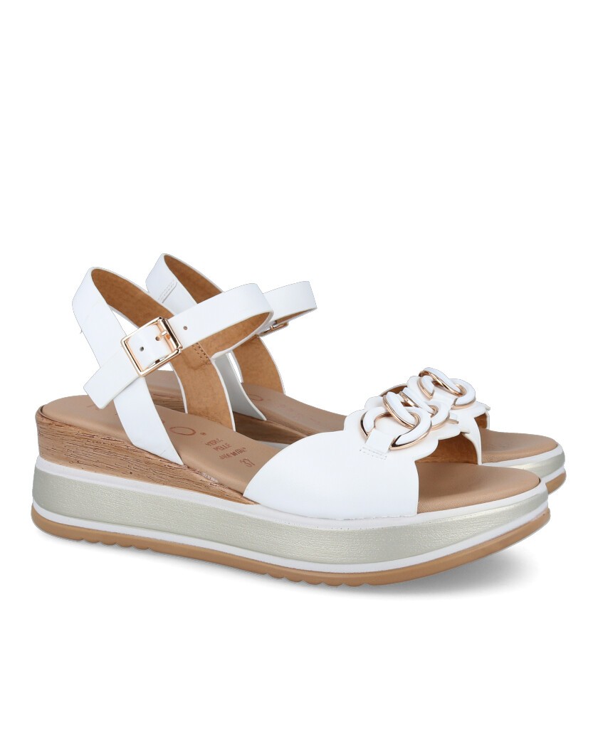 White Wedge Sandal Repo Phil Gatiér 19234