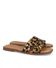 Sandalia animal print tachuelas Porronet 3117 Sandalia animal print tachuelas Porronet 3117
