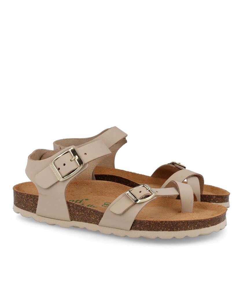 Leather sandals for woman Autenti 6341