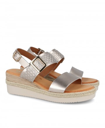 Metallic wedge sandals Catchalot R-156754