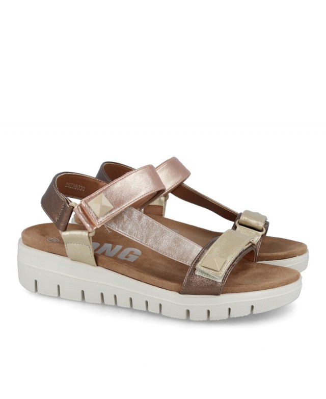 Metallic Californian sandal Dangela DBZ28030