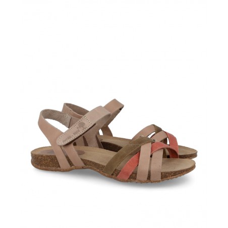Sandalia multicolor tiras cruzadas Interbios 4486