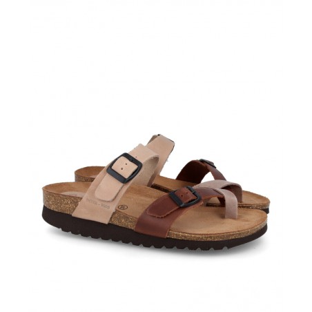 Sandalia Bio de dedo multicolor Interbios 7212-MM