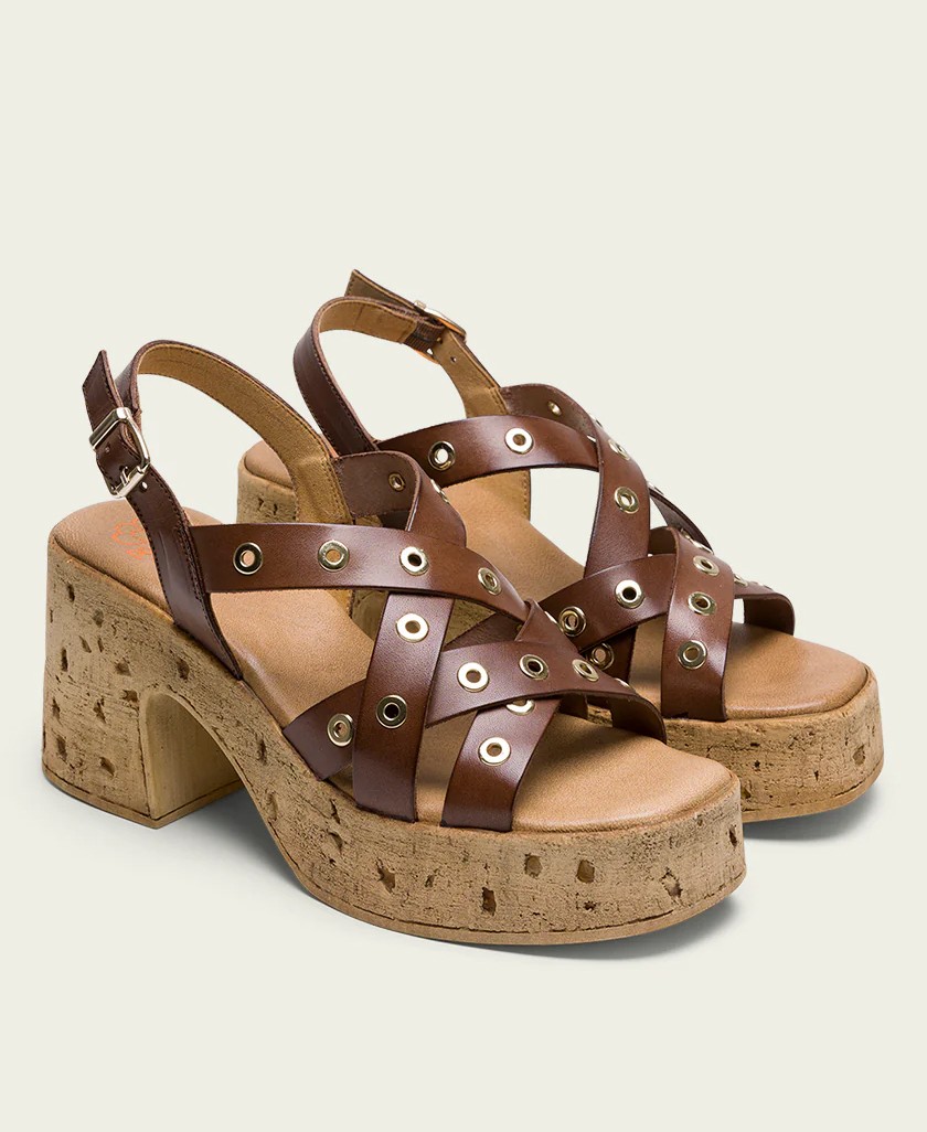 Zapato de tacón marrón Porronet Zoe 3179 0018