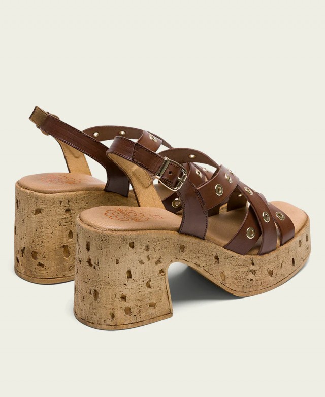 Zapato de tacón marrón Porronet Zoe 3179 0018