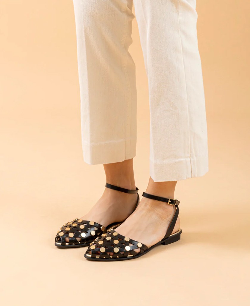 Porronet Rita 7091-001 spiked sandals