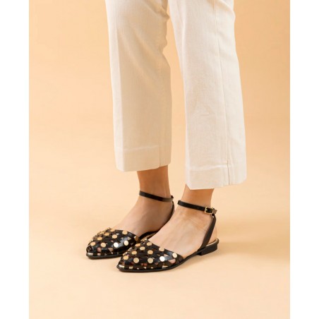 Porronet Rita 7091-001 spiked sandals