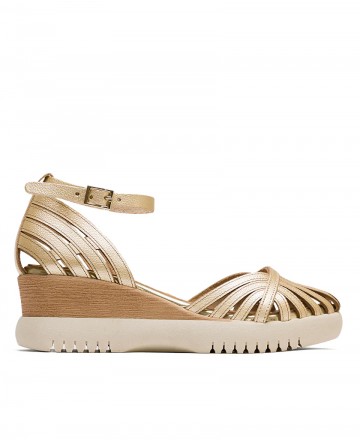 Porronet Belinda 3157 091 Gold Wedges